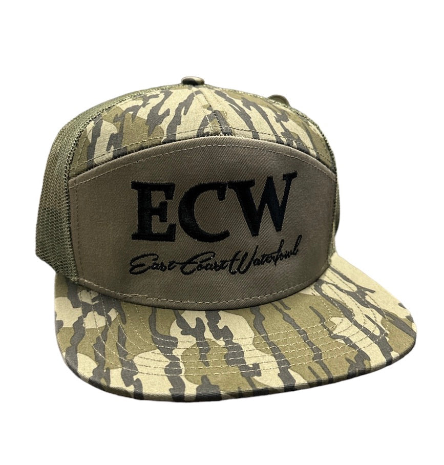 ECW 7 Panel Embroidered ECW Logo, Bottomland