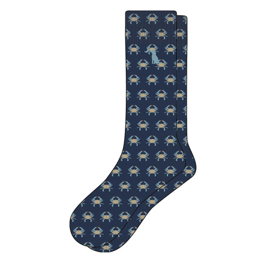 Dress Socks, Blue Crab
