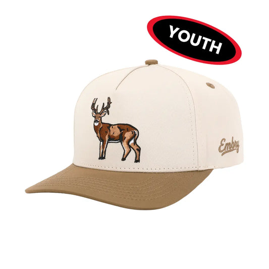 Youth Cream/Tan Buck Hat