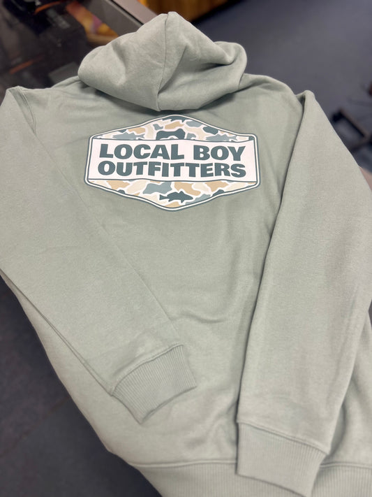 Fish Camo Diamond Crest Hooded Sweatshirt