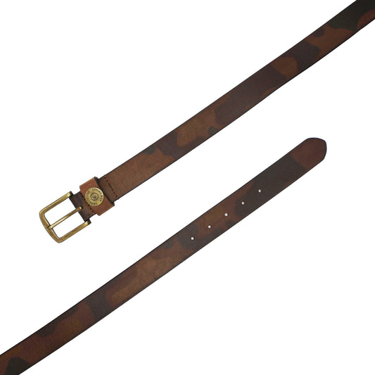 Local Boy Printed Leather Belt, Old School Camo
