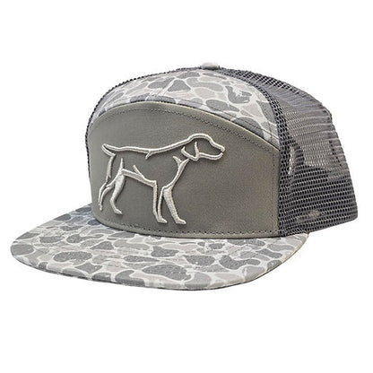 Grey Backwoods Camo 3D Puff Hat