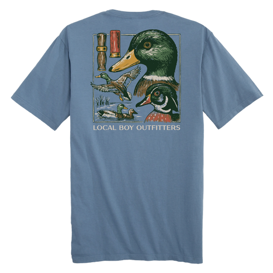 Youth Duck Species Short Sleeve Tee, Slate