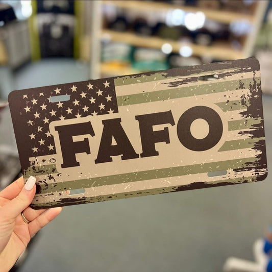 License Plate, FAFO