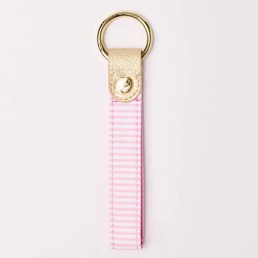 Skinny Key Fob, Pink Stripe