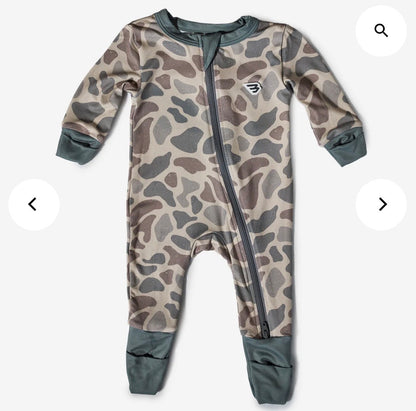 Burlebo Baby Zip Up, Classic Deer Camo