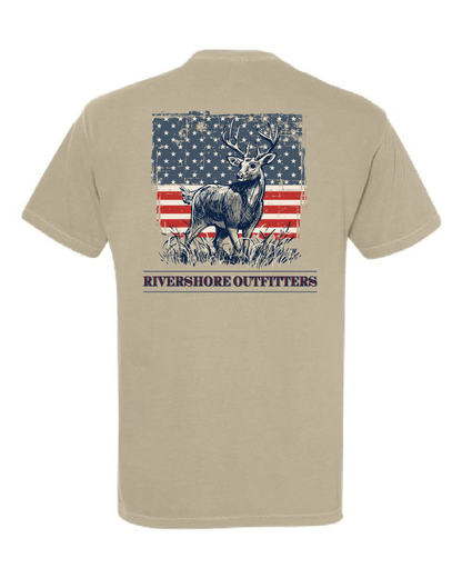 RSO Deer Flag Short Sleeve, Khaki