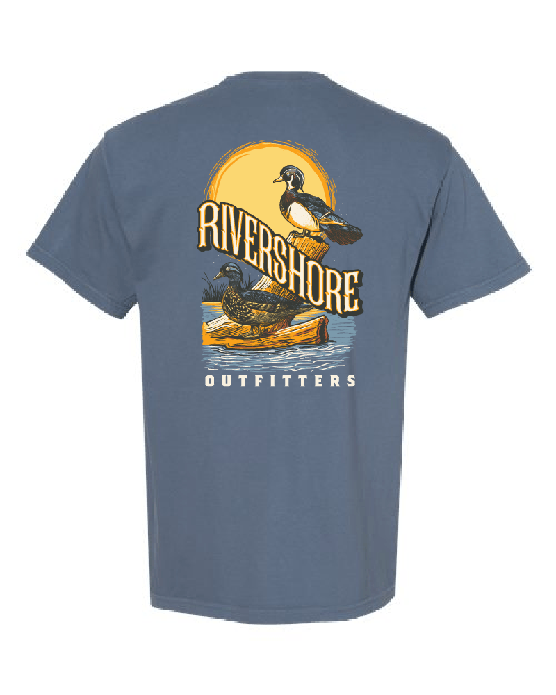 RSO Duck Log Short Sleeve, Blue Jean
