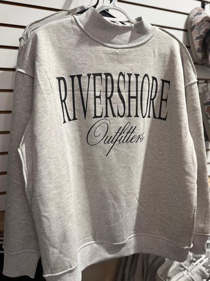 RSO Mockneck Sweatshirt, Ash Gray