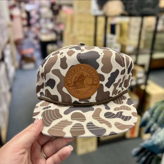Circle Logo Large Leather Patch Rope Cap, Slough