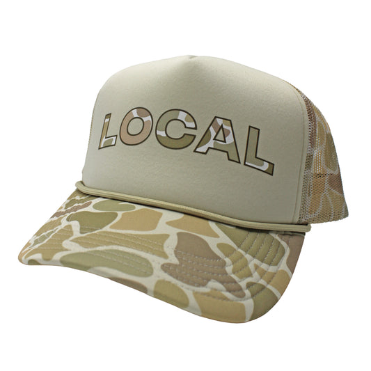 Local Girl LG Local Camo Desert Foam Trucker Hat