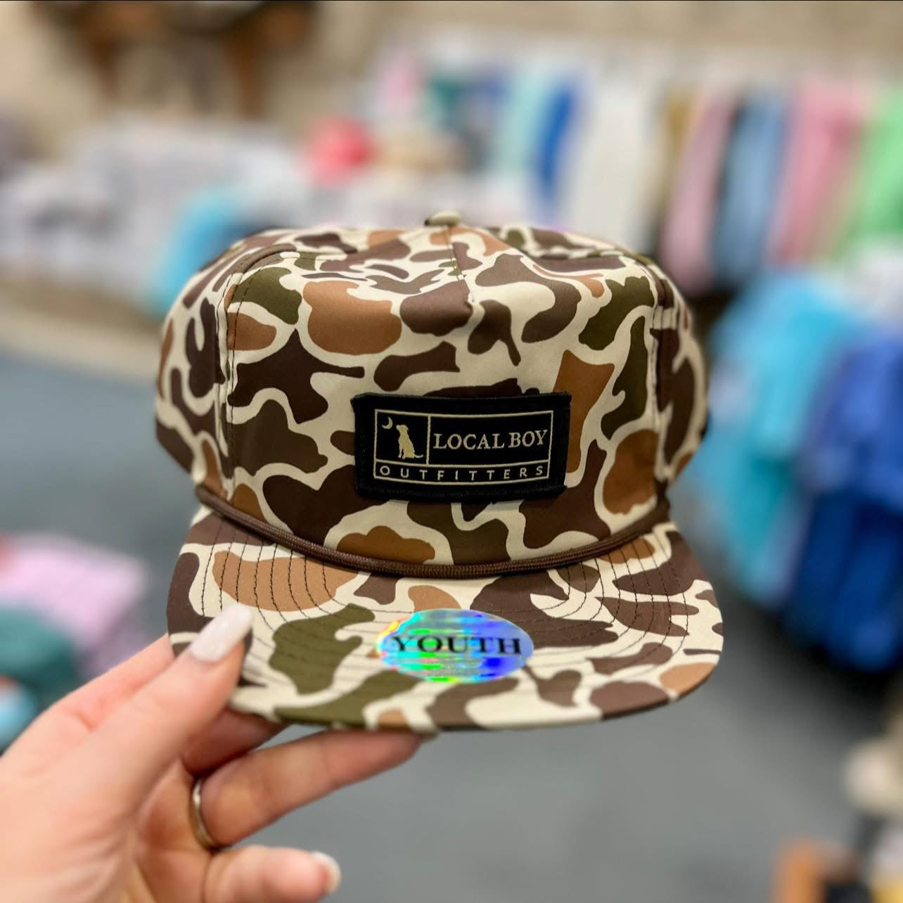 Youth Woven Patch Rope Hat