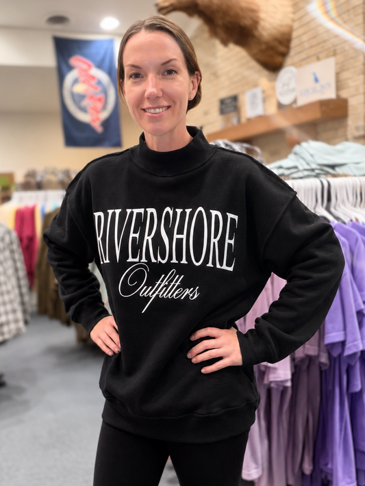 RSO Mockneck Sweatshirt, Black