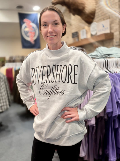 RSO Mockneck Sweatshirt, Ash Gray