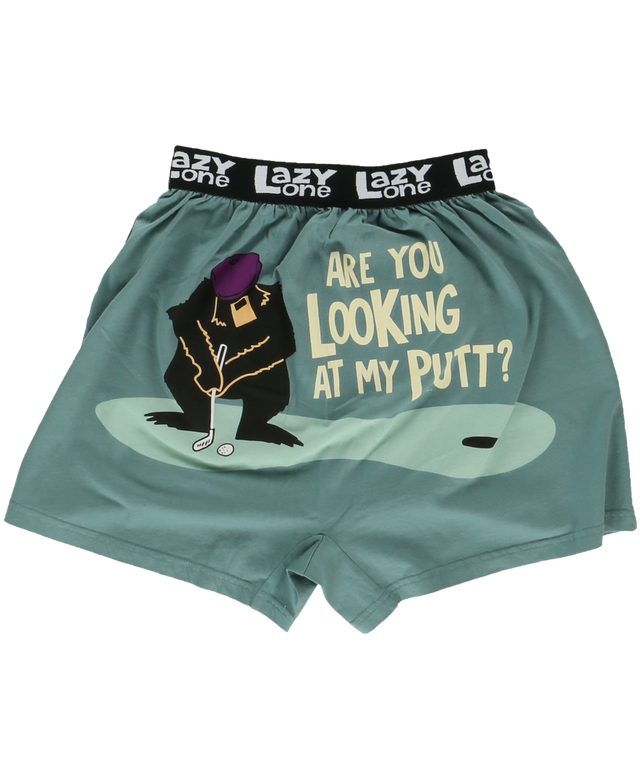 Looking at My Putt Men's Boxers