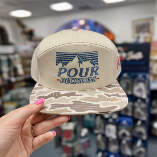 Pour Decisions Trucker, 7 Panel Desert/Natural