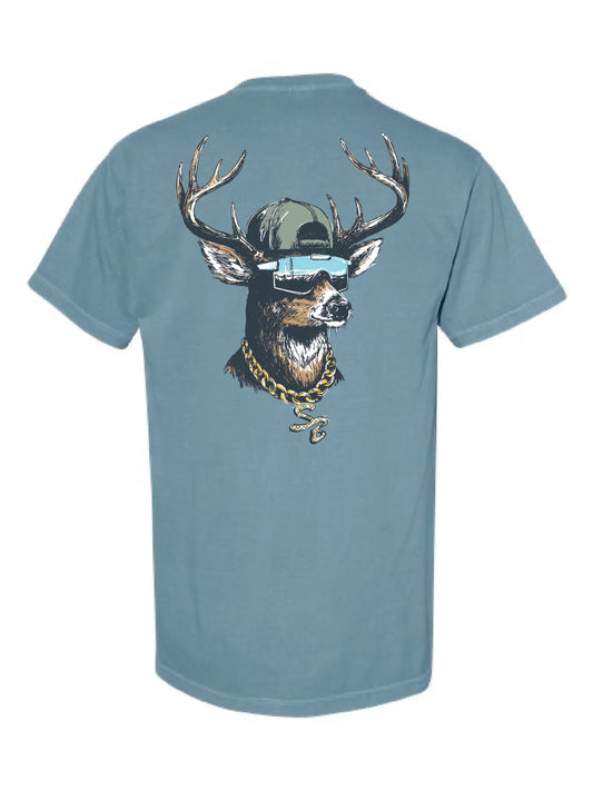 Buck Chain Short Sleeve, Ice Blue