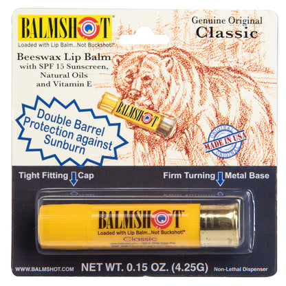 Balmshot Lip Balm, Classic Beeswax