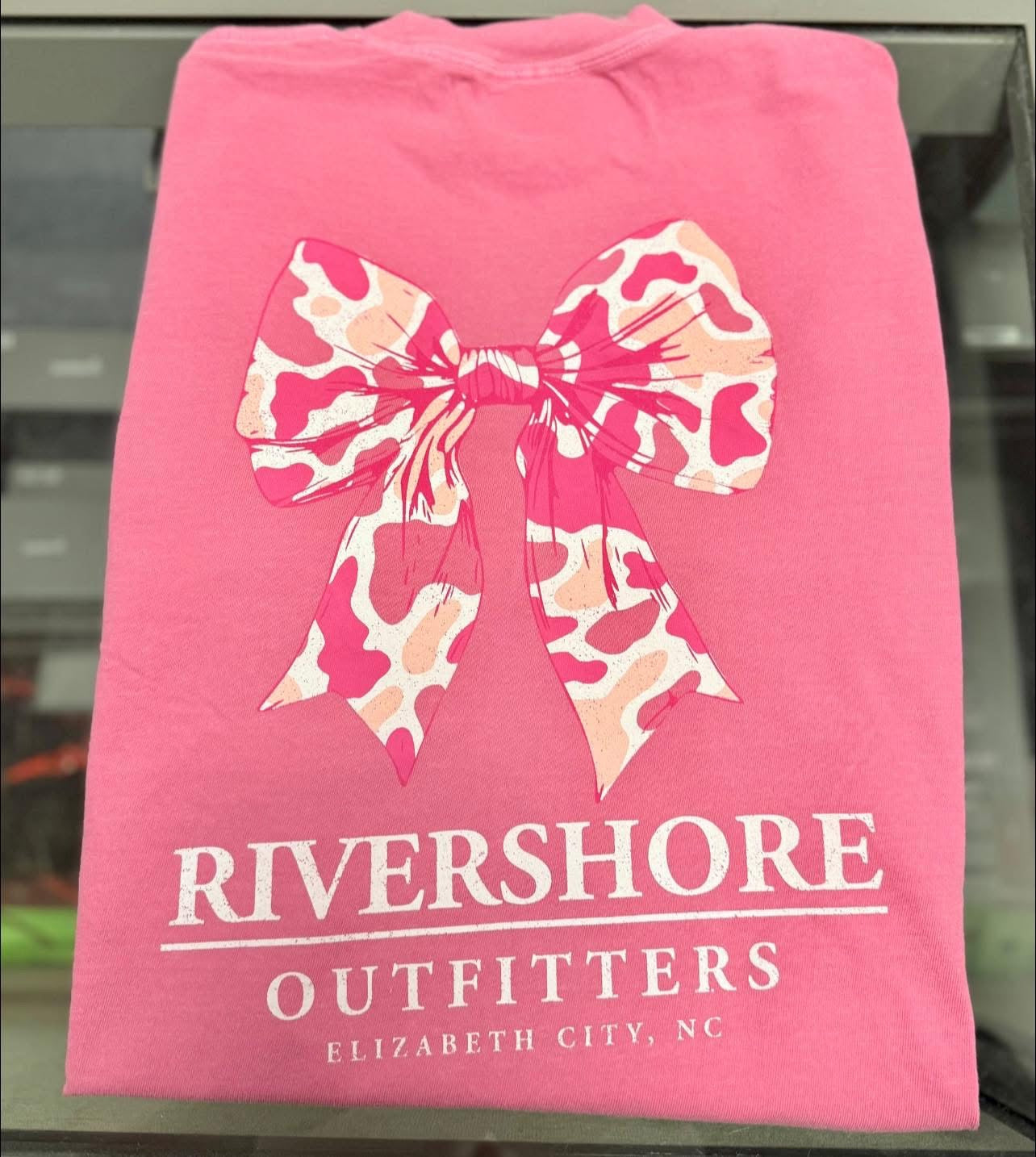 RSO Pink Camo Bow Short Sleeve, Crunchberry