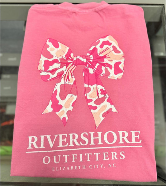 RSO Pink Camo Bow Short Sleeve, Crunchberry