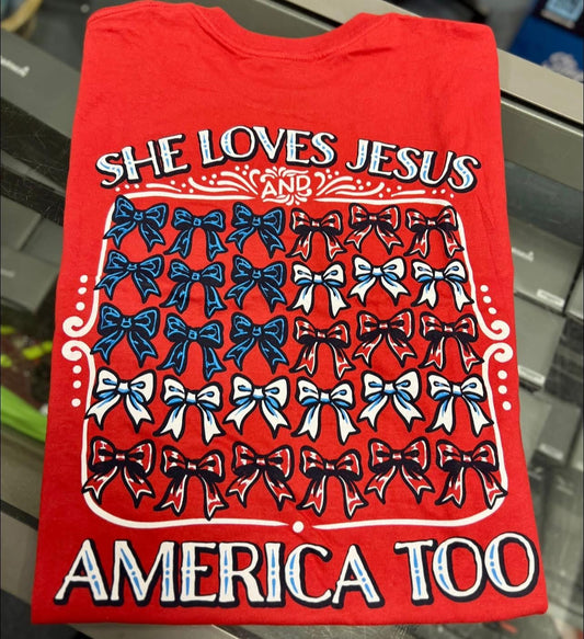 Jesus and America Short Sleeve