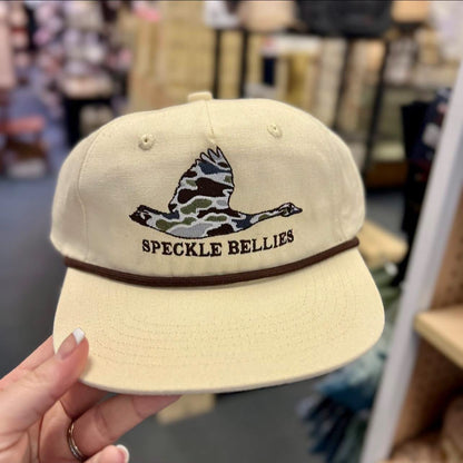 SB Duck Camo Goose Locked In Rope Hat, Cream