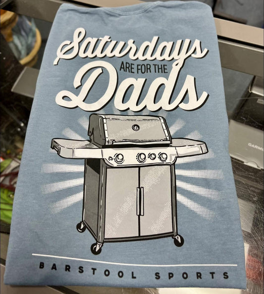 Saturdays Are For The Dads Grill Tee, Blue