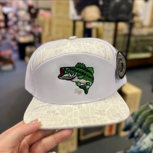 SB Bass 7 Panel Hat, Ghost