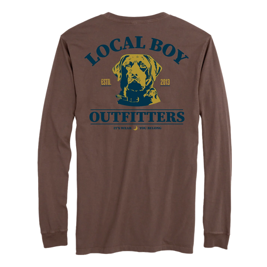 Youth Buster Long Sleeve Tee, Espresso