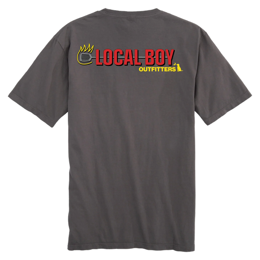 Local Grill Short Sleeve Tee, Gray