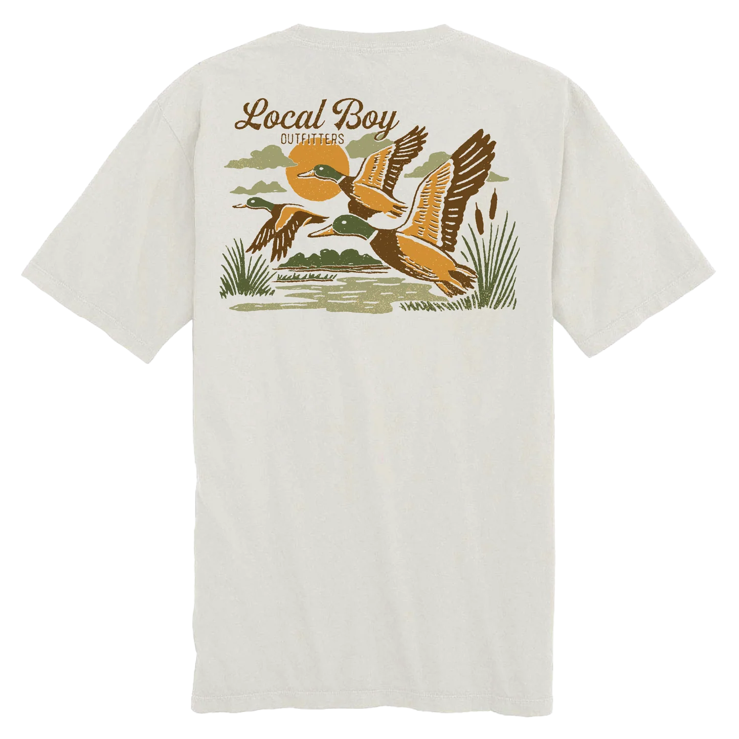 Mallard Trio Short Sleeve Tee, Silver