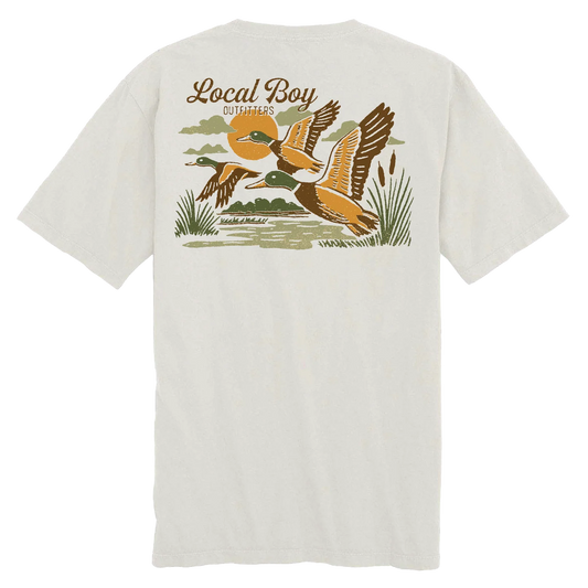 Mallard Trio Short Sleeve Tee, Silver