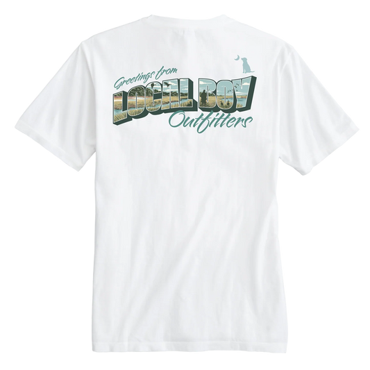 Postcard Short Sleeve Tee, White