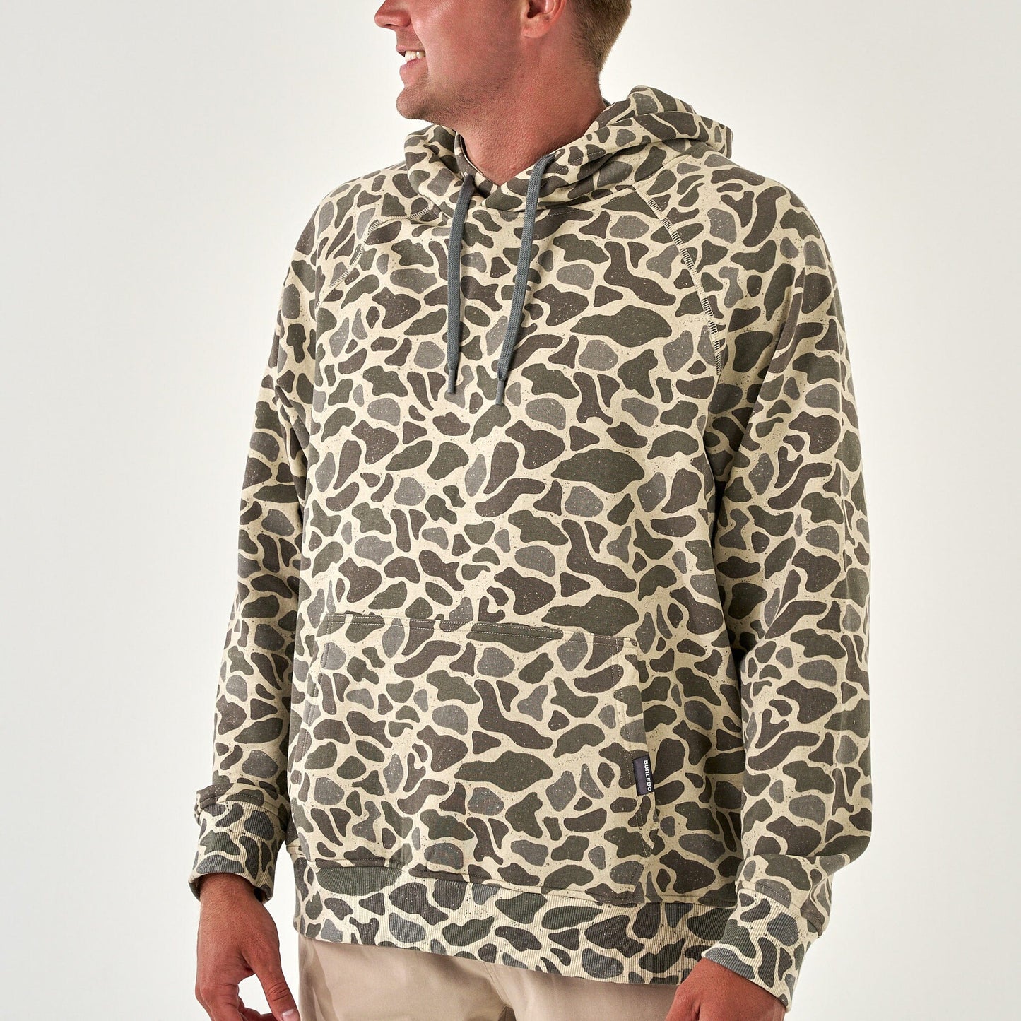 Burlebo Fleece Hoodie, Classic Deer Camo
