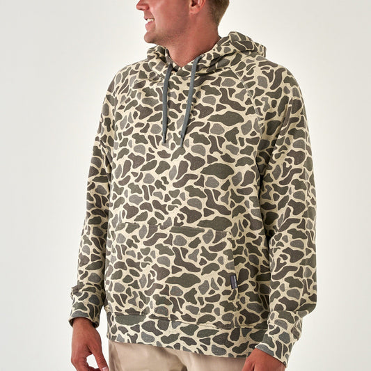Burlebo Fleece Hoodie, Classic Deer Camo