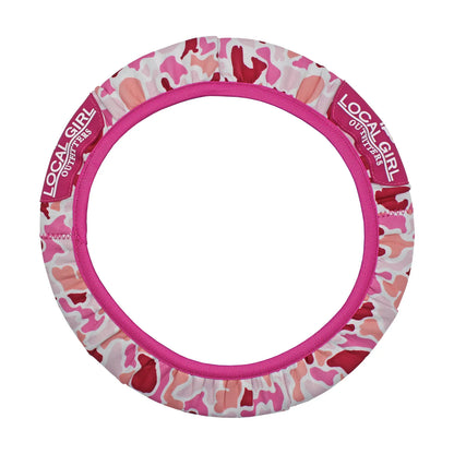 Local Girl Steering Wheel Cover, Pink Localflage