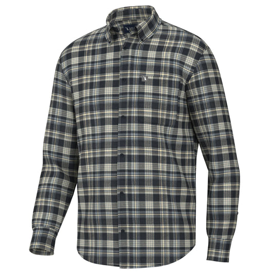 Zeigler Stretch Flannel, Navy/Blue/Tan