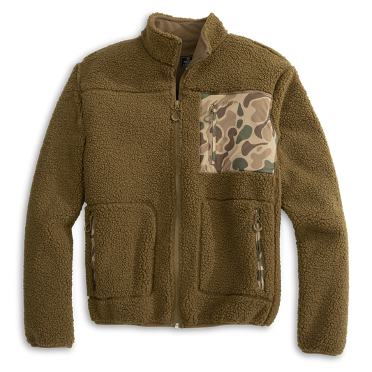 Heybo Flyer Sherpa Jacket, Traditions Camo/Brown