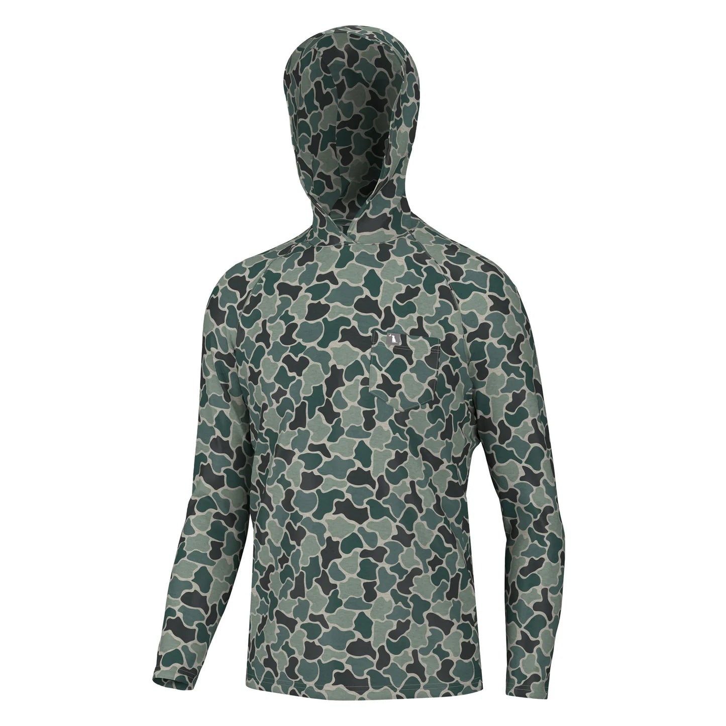 Heather Blend Hoodie, Ravine Camo