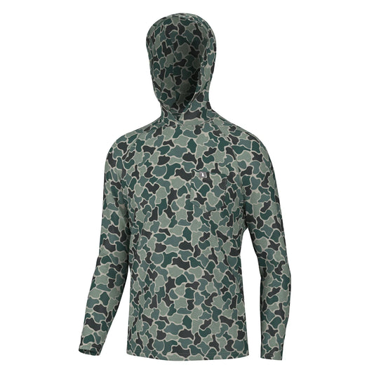 Heather Blend Hoodie, Ravine Camo