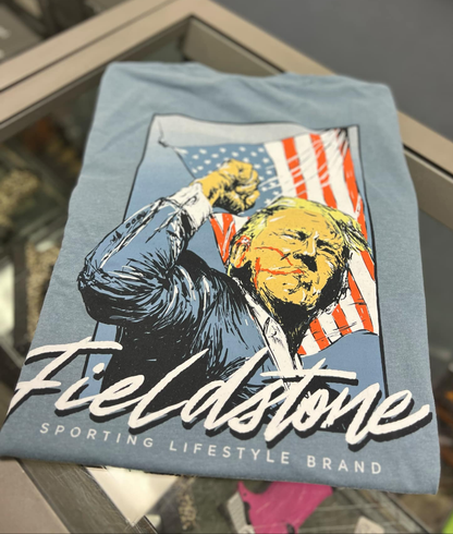 Trump Fight Short Sleeve, Ice Blue