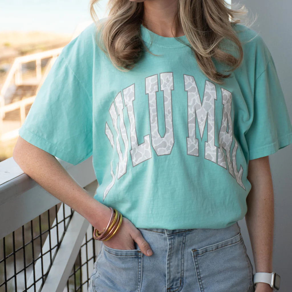Lulu Mac Camo Short Sleeve, Chalky Mint