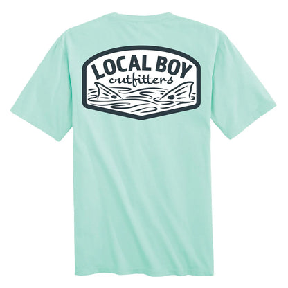 Youth Fish Tails Short Sleeve Tee, Island Reef