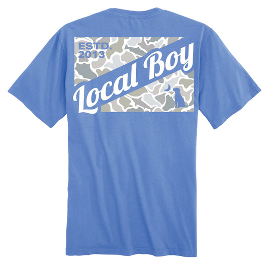 Youth Camo Flag Saltwater Short Sleeve Tee
