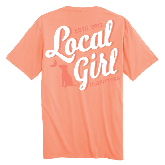 Local Girl LG Stacked Script SS Tee