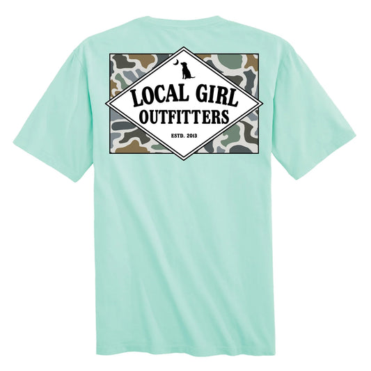 Local Girl LG Founder's Flag LCF Bluff Short Sleeve Tee