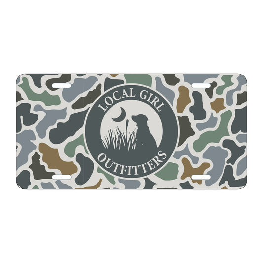 Local Girl Localflage Bluff License Plate