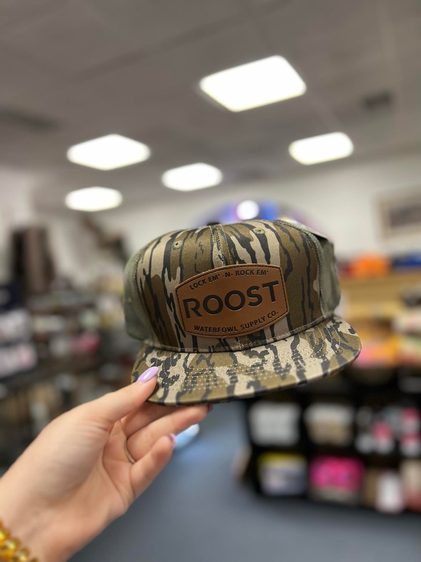 Roost Leather Patch Bottomland Hat