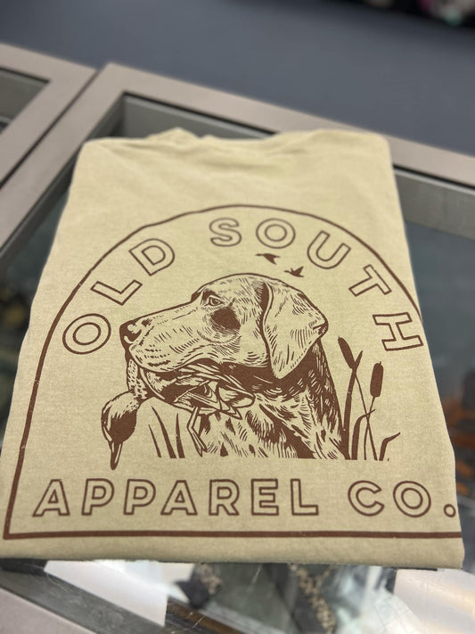 Old South Hunting Dog Short Sleeve, Khaki