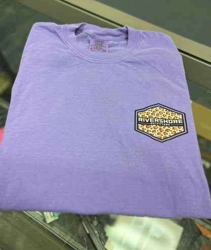 RSO Leopard Logo Short Sleeve, Violet